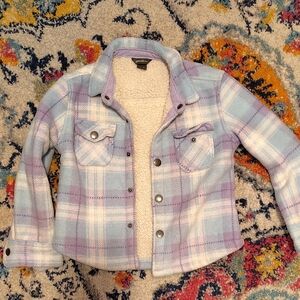 Kids Plaid Jacket - Purple and Blue